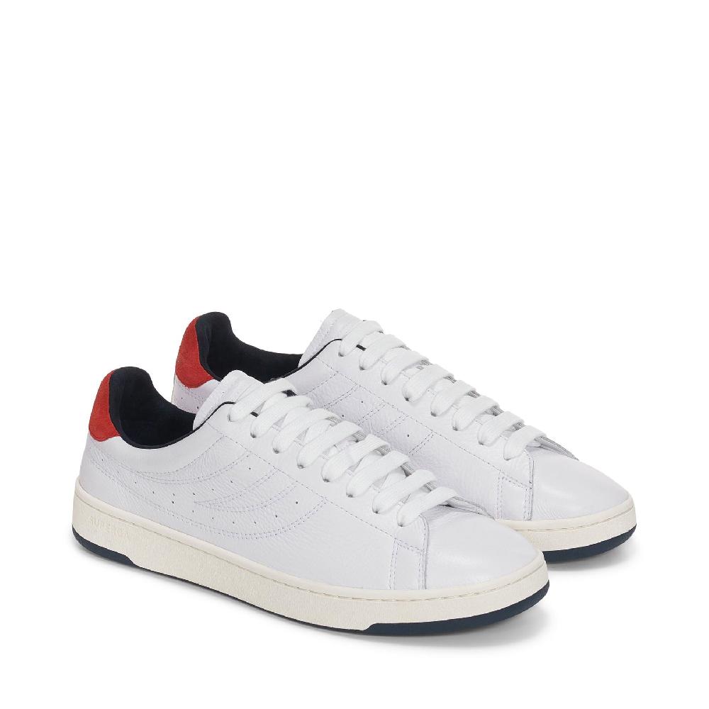 Superga 4833 LENDL MATCHWHITE-NAVY-RED Vendite Flash