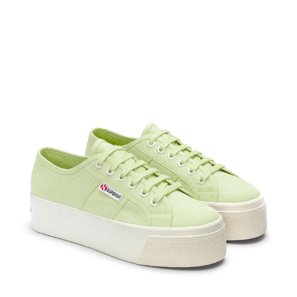 Superga 2790 PLATFORMGREEN PRIMROSE-F AVORIO Prezzo Ridotto