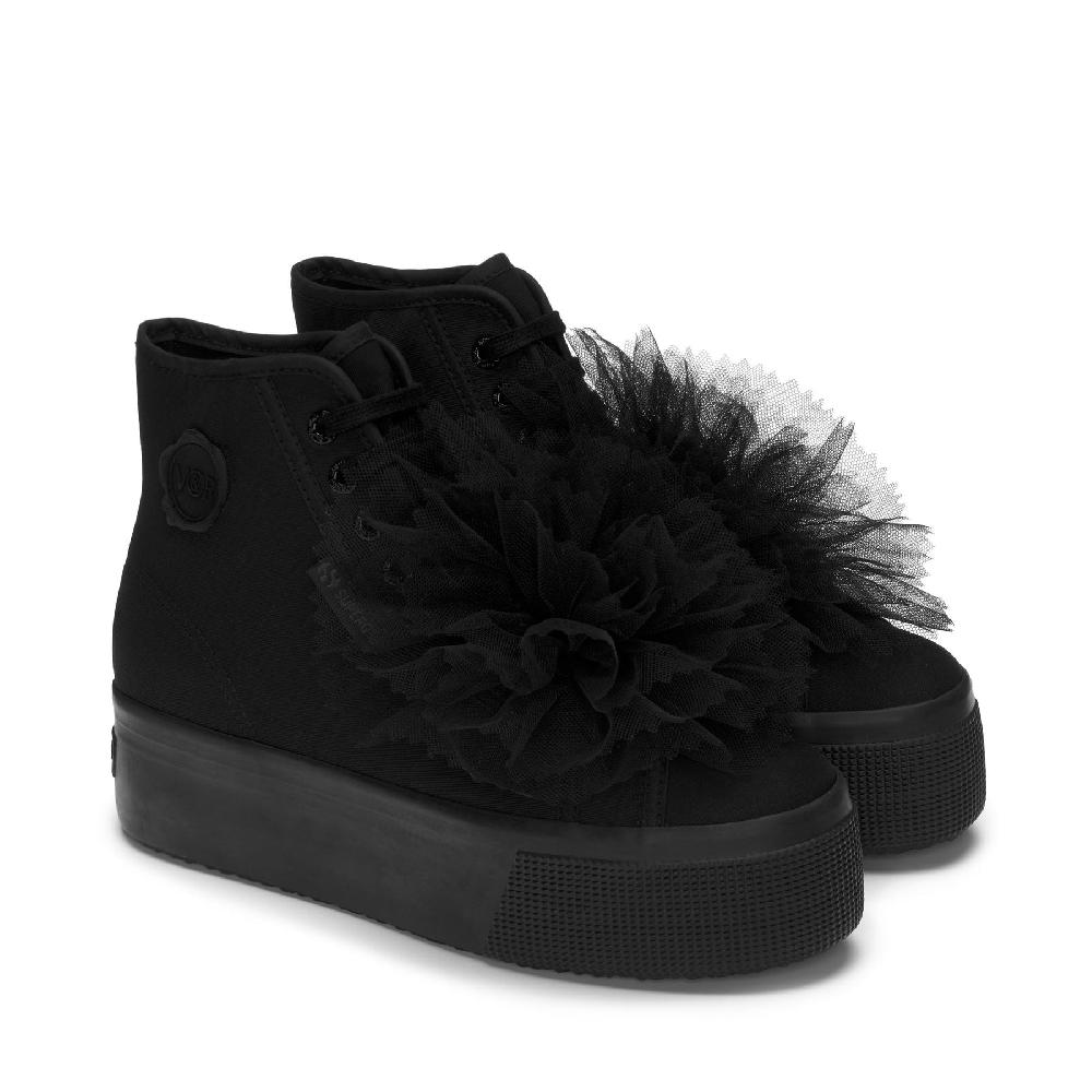 Superga 2708 HI TOP COCKADETOTAL BLACK 2025