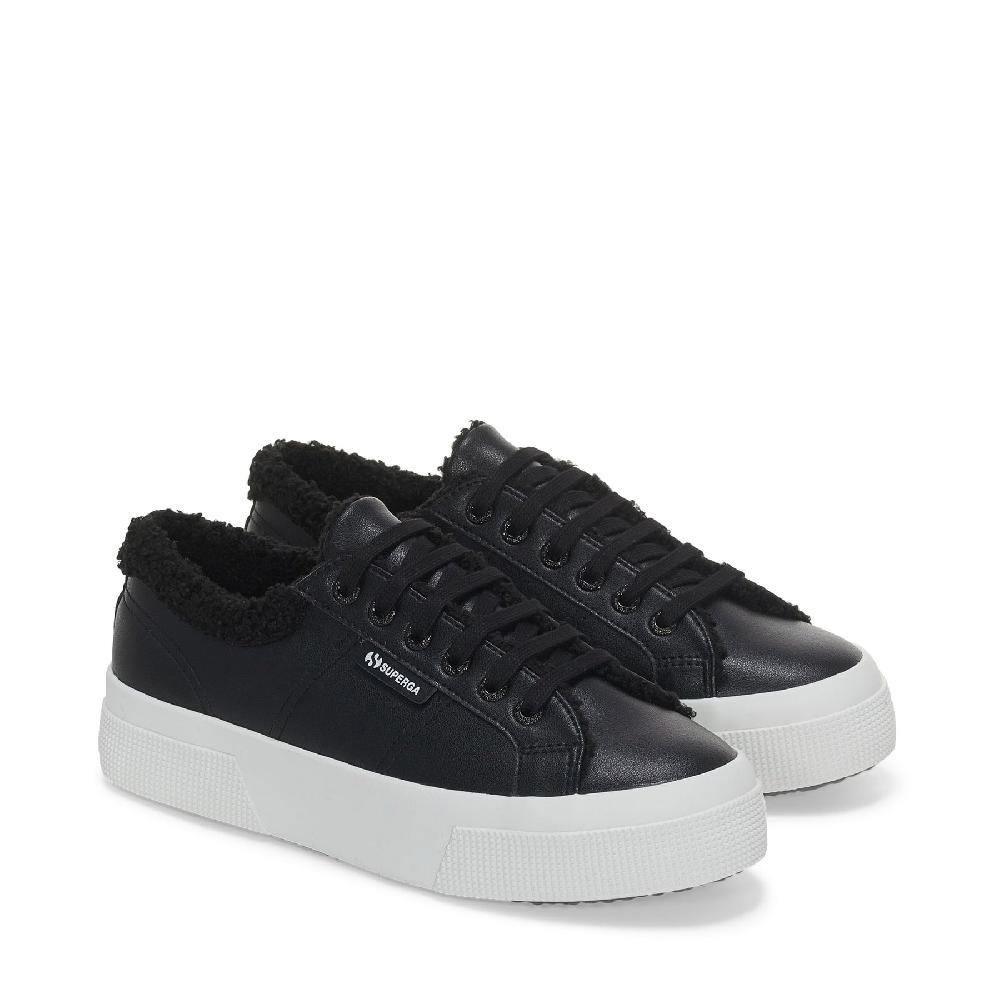 Superga 2740 PLATFORM VEGAN MATERIALBLACK Nuovo