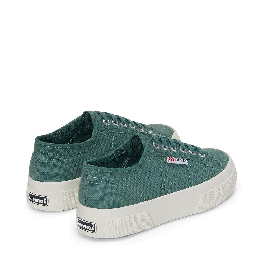 Superga 2740 PLATFORMGREEN DUSTY-FAVORIO Affare Del Giorno
