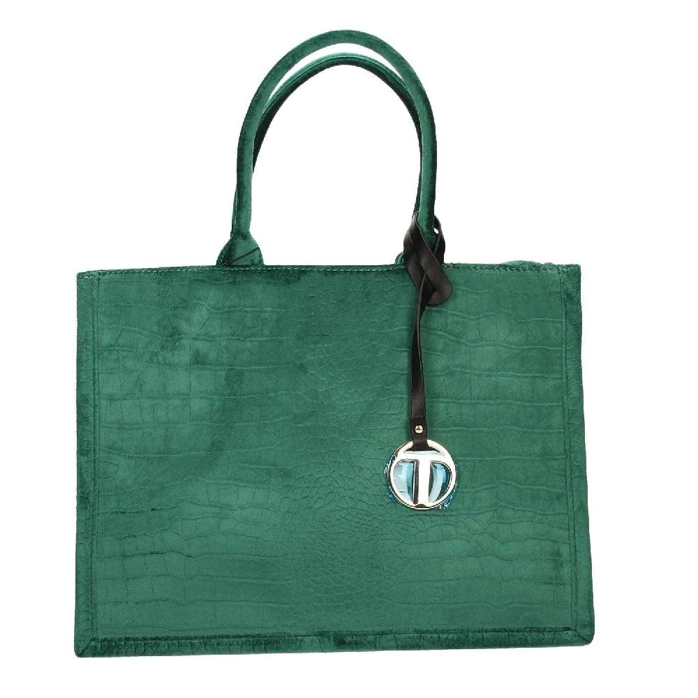 Tata Italia Borsa pied-de-poule beige e marrone Outlet