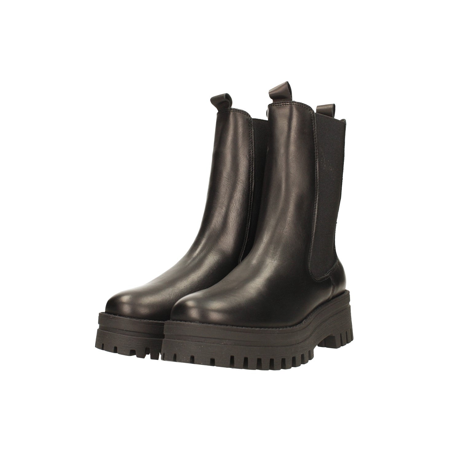 Tata Italia Stivaletti in vera pelle con suola dentellata. Tacco alto 4.5cm Promozione Limitata