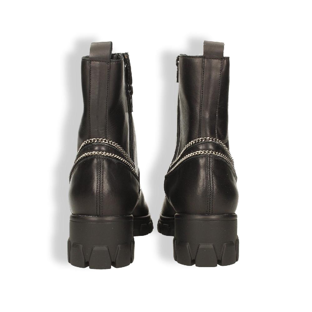 Tata Italia Stivaletti in vera pelle con zip decorativa. Tacco alto 6cm Prezzo Ridotto