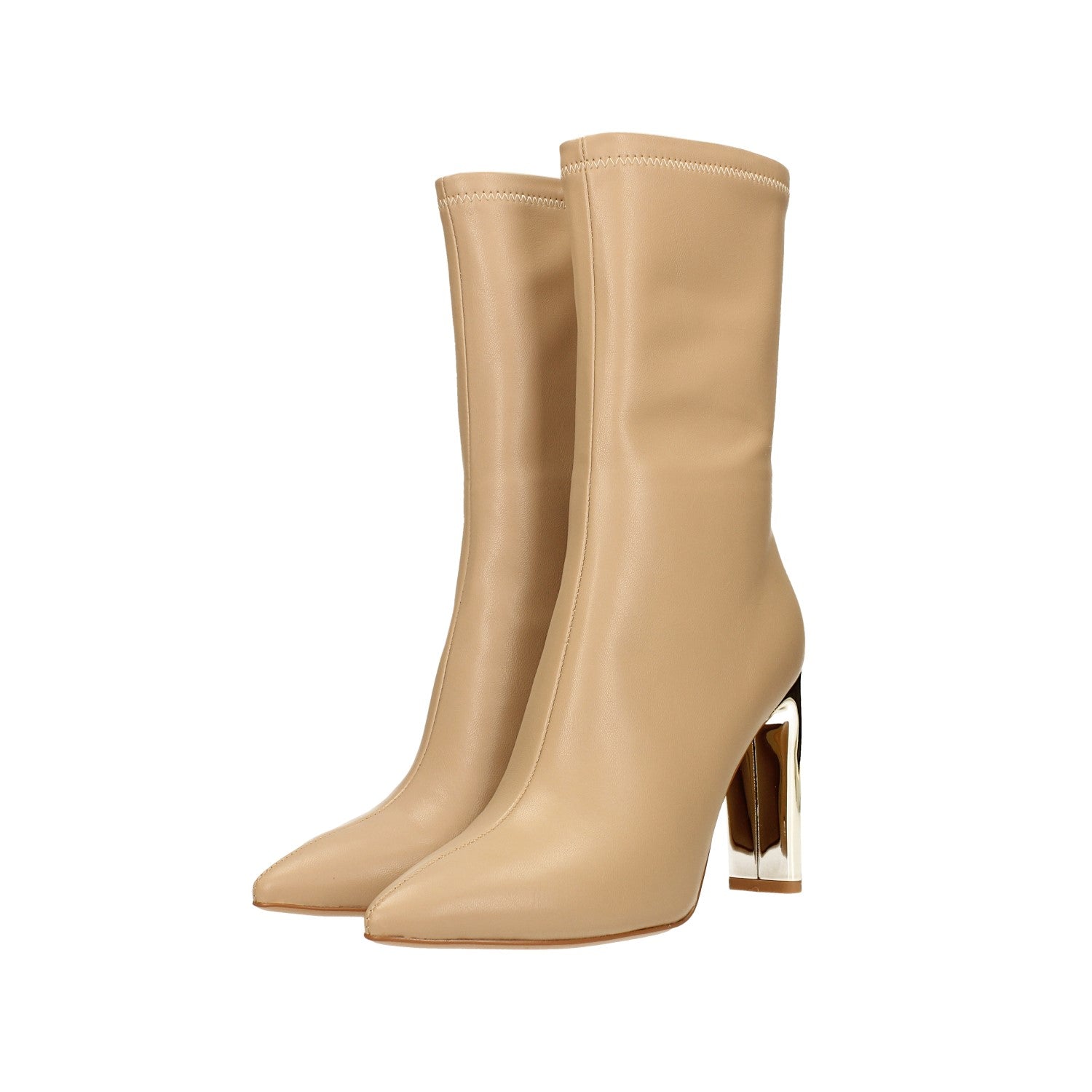 Tata Italia Stivaletti con tacco dorato specchiato alto 10.5cm In Saldo