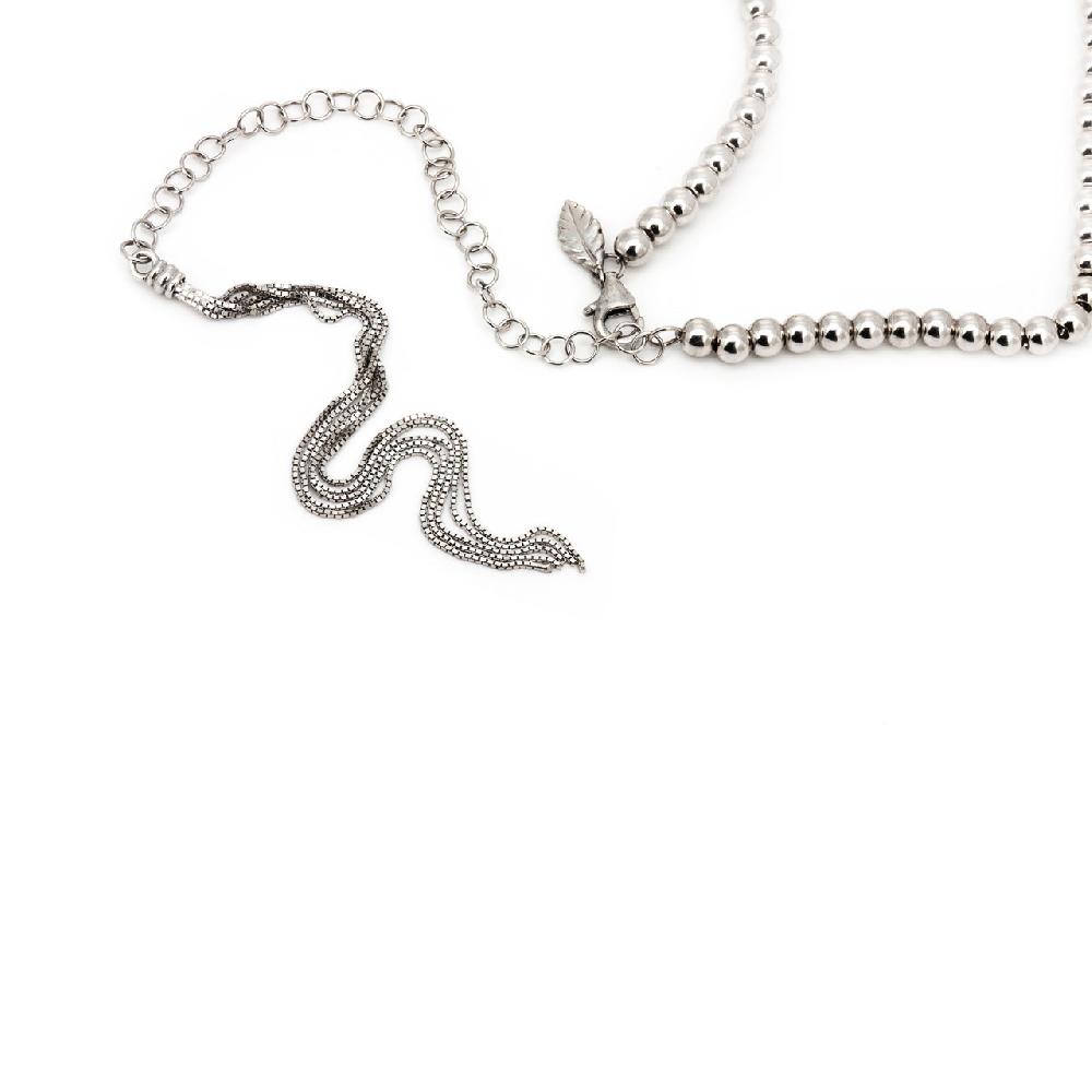 Thais Bernardes Choker Palline Scorrevoli Nuova