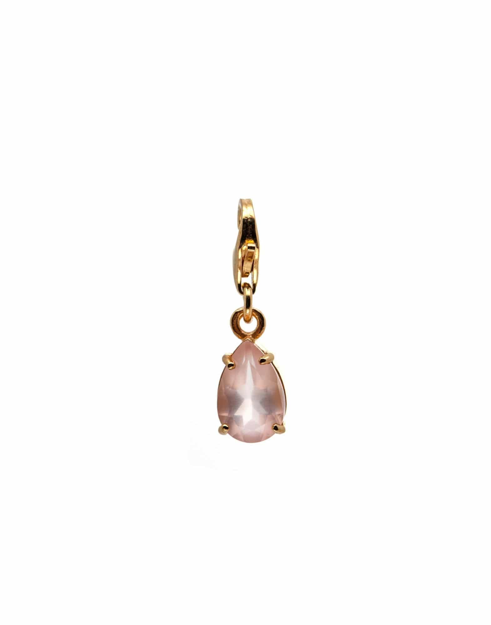 Thais Bernardes Ciondolo Charm Quarzo Rosa Italy