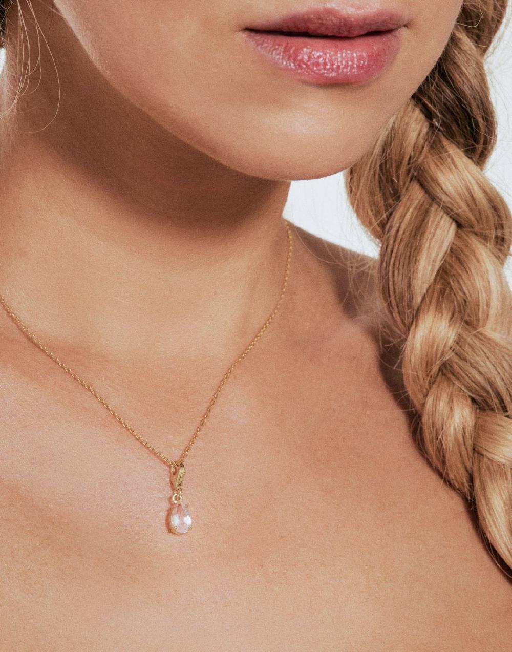 Thais Bernardes Ciondolo Charm Quarzo Rosa Italy