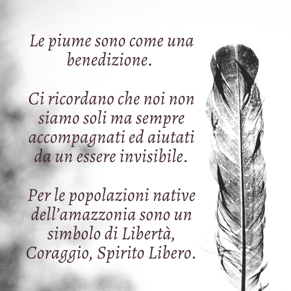 Thais Bernardes Bracciale in Cotone con Piuma Soddisfazione Garantita