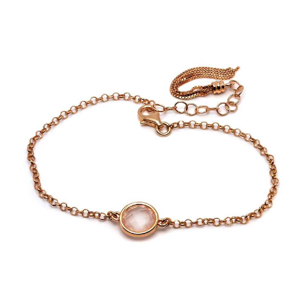 Thais Bernardes Bracciale Colors Con Quarzo Rosa Affare Del Giorno