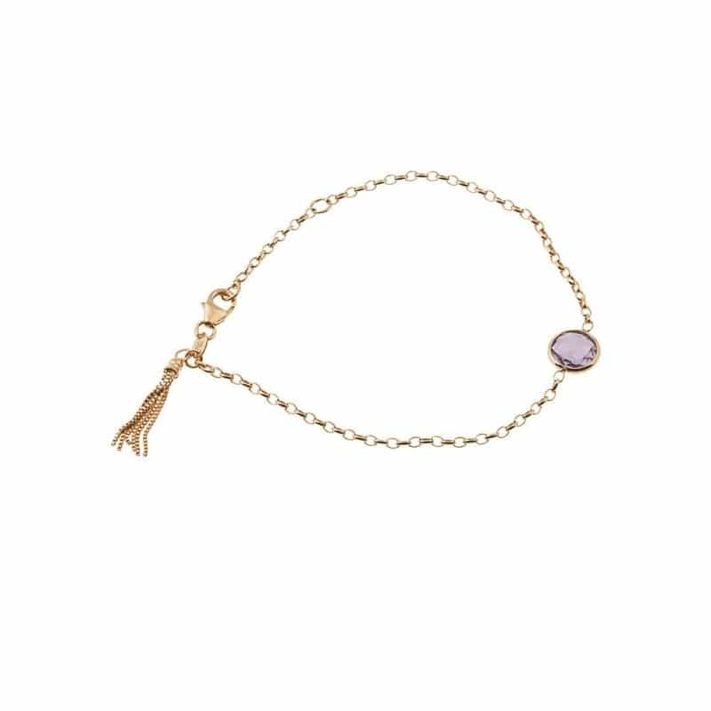 Thais Bernardes Bracciale Colors Con Pietra Ametista Prezzo Ridotto
