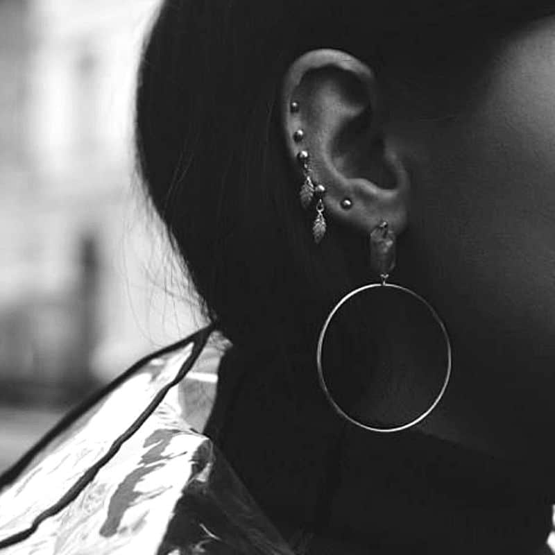 Thais Bernardes Orecchini Mini Piume Pendenti Sconto