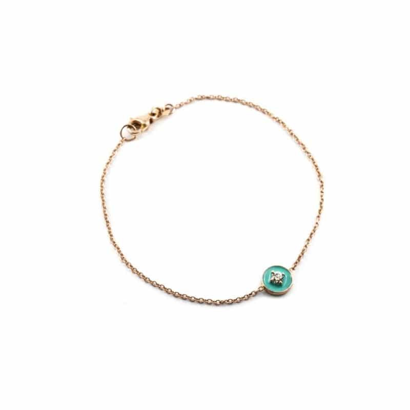 Thais Bernardes BRACCIALE coriandolo IN ORO ROSA Online