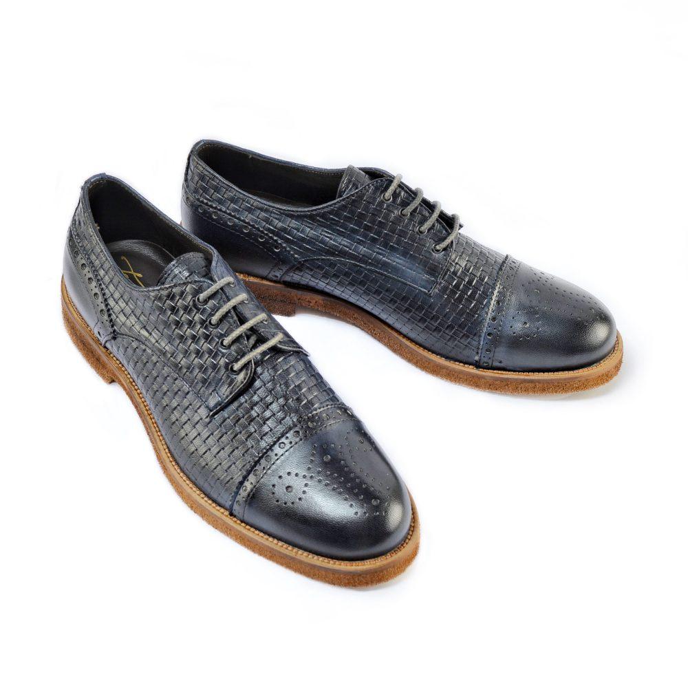 Ton Goût Scarpe Derby Blu Sconto