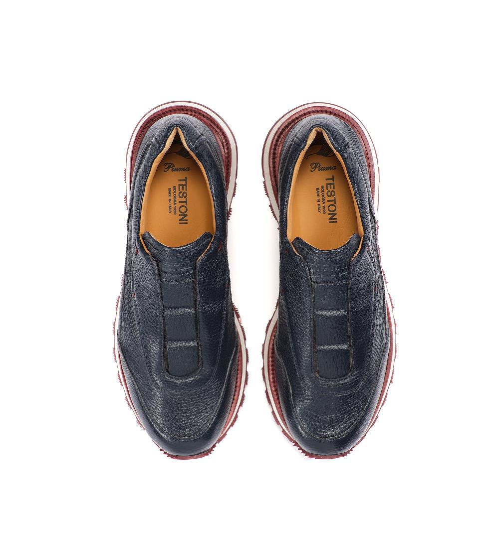 A.Testoni MOENA SNEAKER IN CERVO Nuova