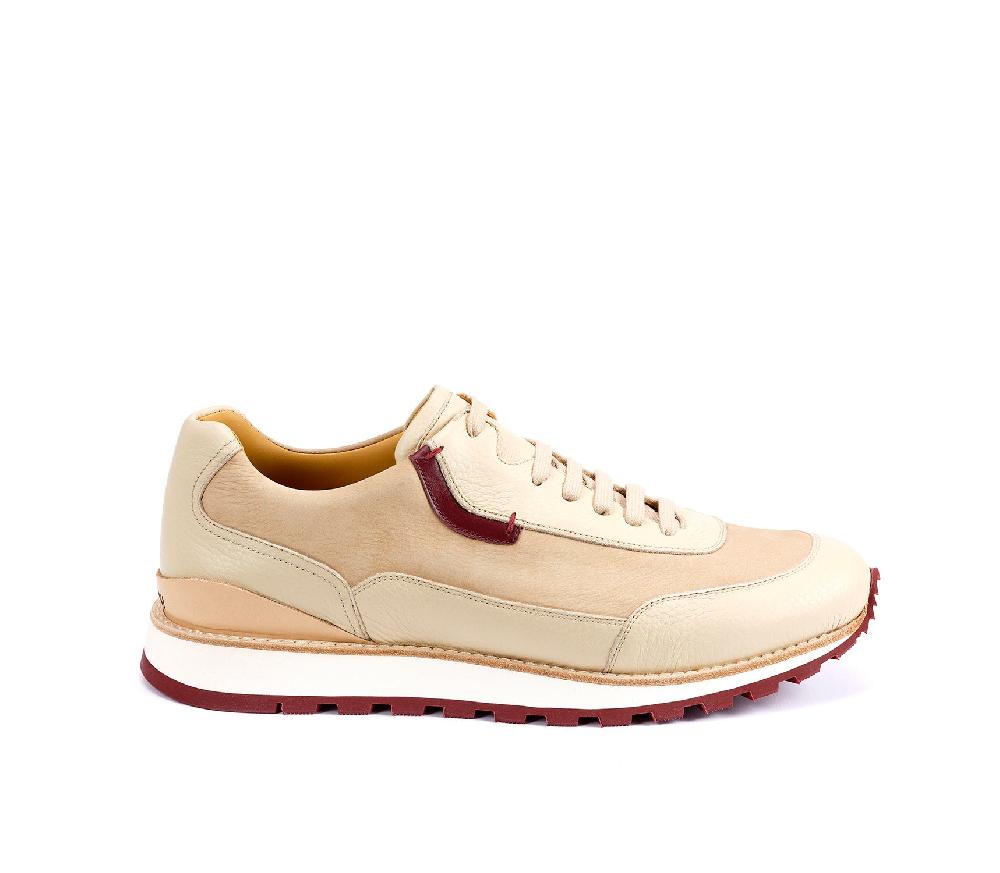 A.Testoni MOENA SNEAKER NUBUK CALF + DEER ° Moda