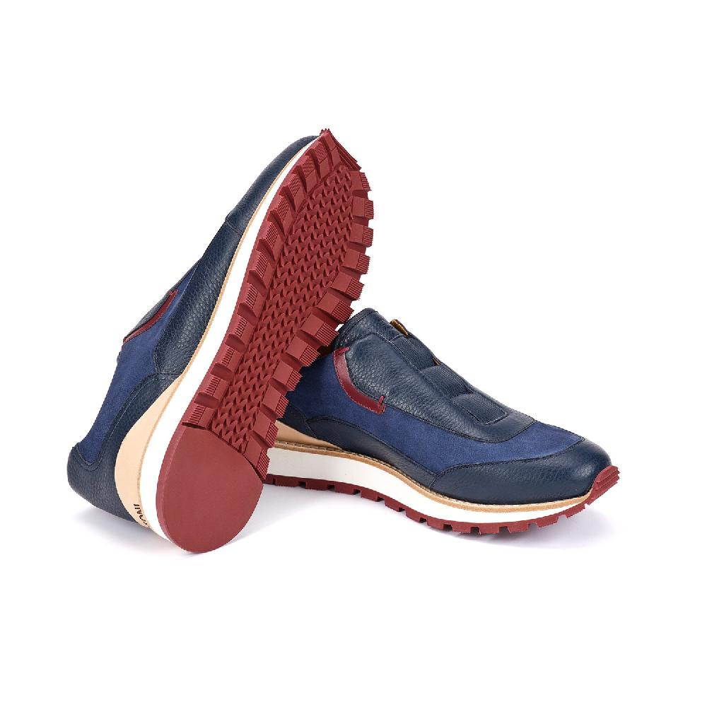A.Testoni MOENA SNEAKER NUBUK CALF+DEER ° In Linea