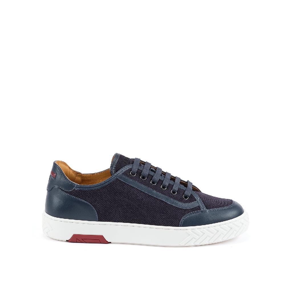 A.Testoni RAVENNA SNEAKER VELVET SUEDE CALF+CALF ° Promozione