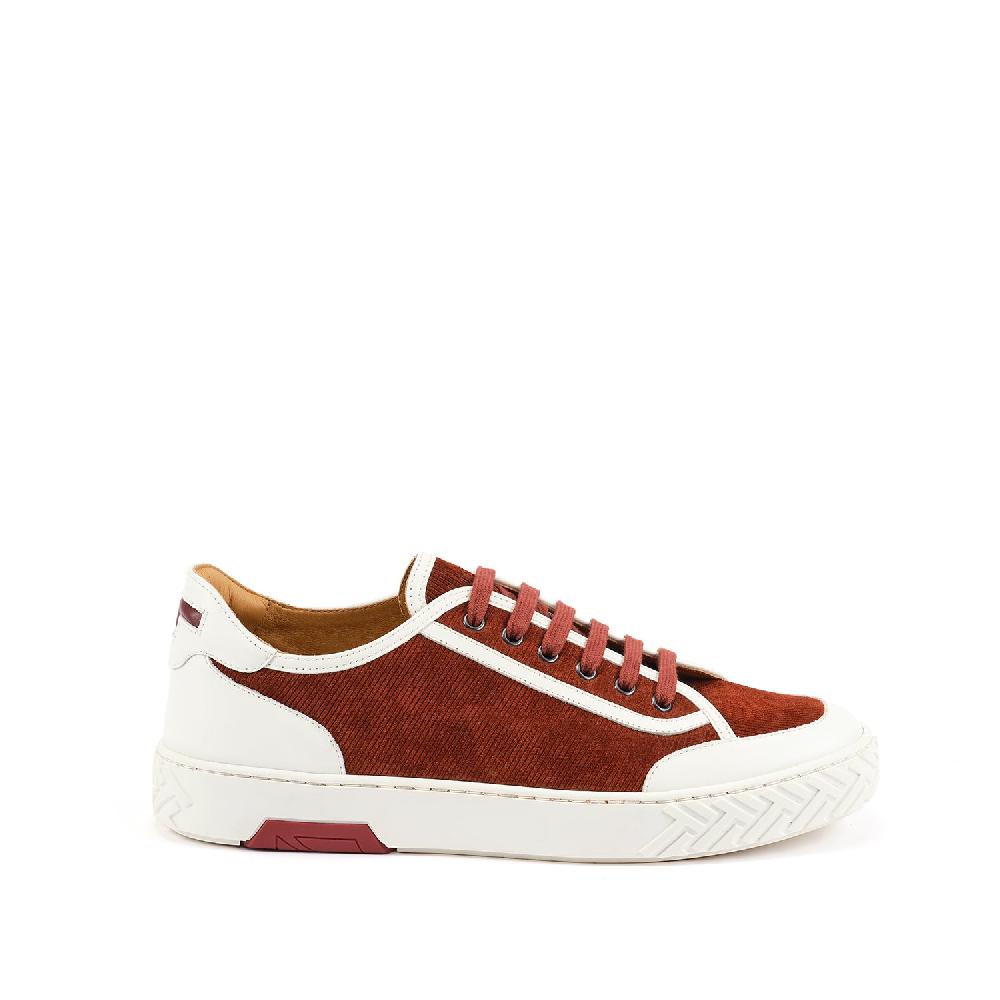 A.Testoni RAVENNA SNEAKER VELVET SUEDE CALF+CALF ° Spedizione Gratuita