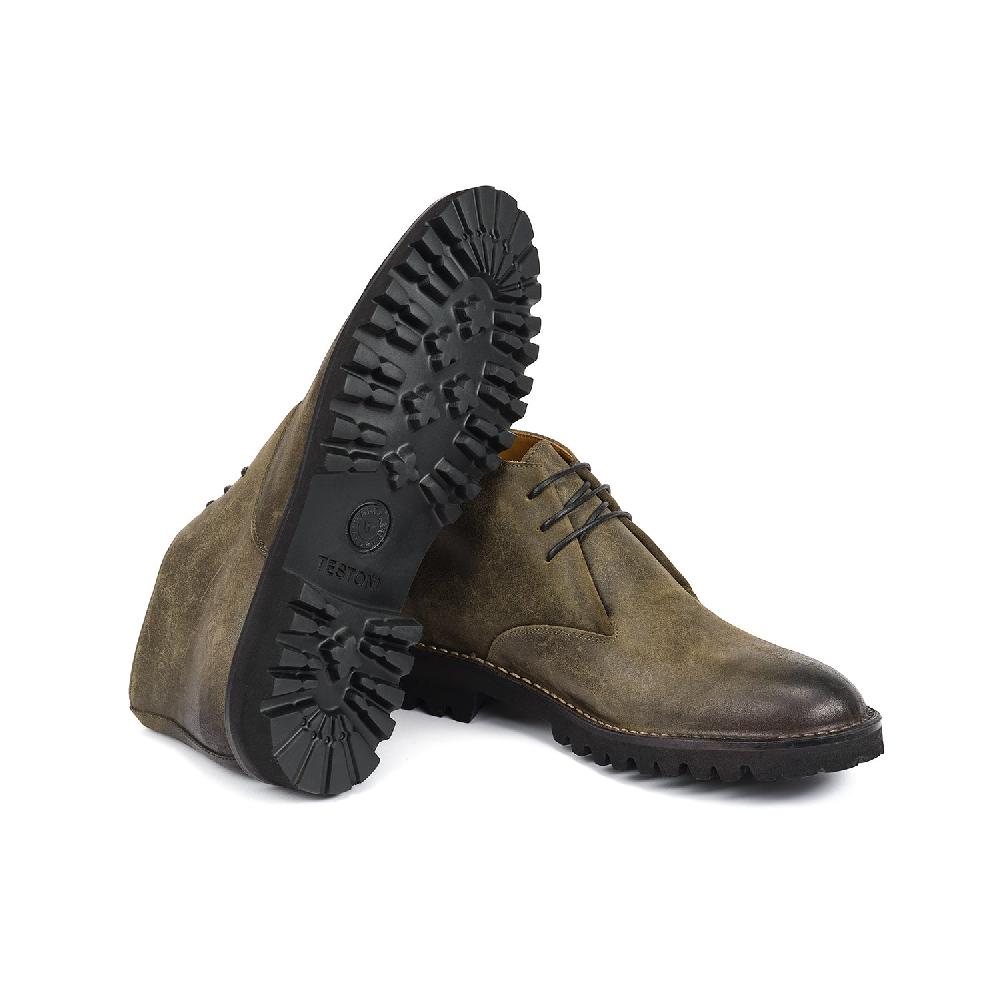 A.Testoni COURMAYEUR DESERT WAX SUEDE CALF Prezzo basso