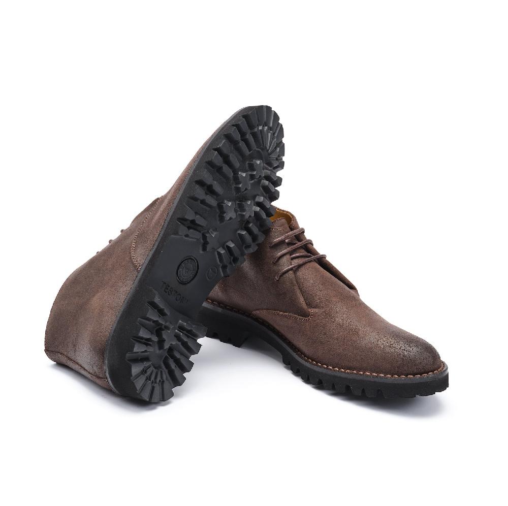 A.Testoni COURMAYEUR DESERT WAX SUEDE CALF Fino Al -60%