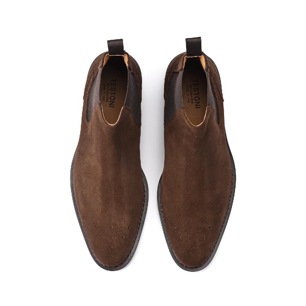 A.Testoni VENEZIA CHELSEA ENGLISH SUEDE CALF Affare Del Giorno