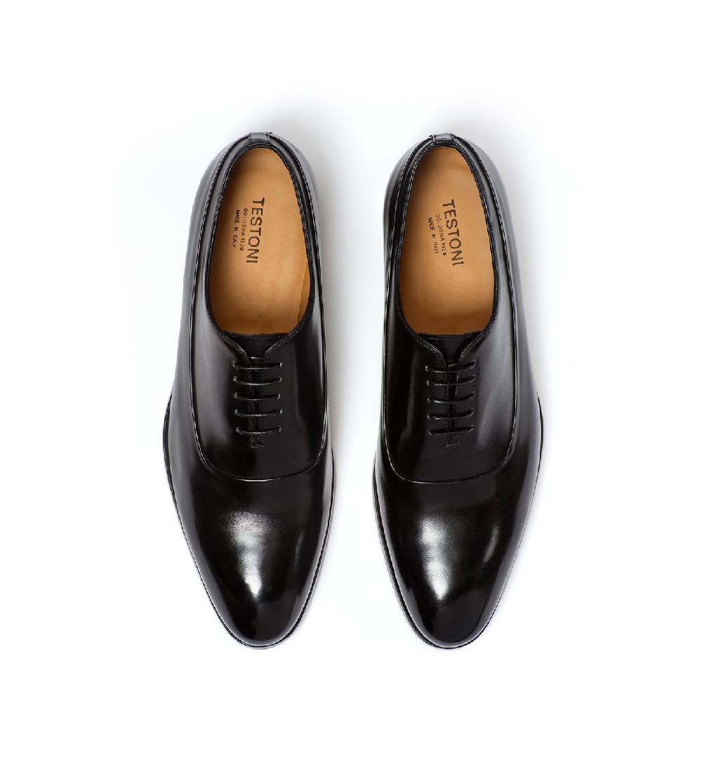 A.Testoni SANT'EULALIA OXFORD IN PELLE Sconto