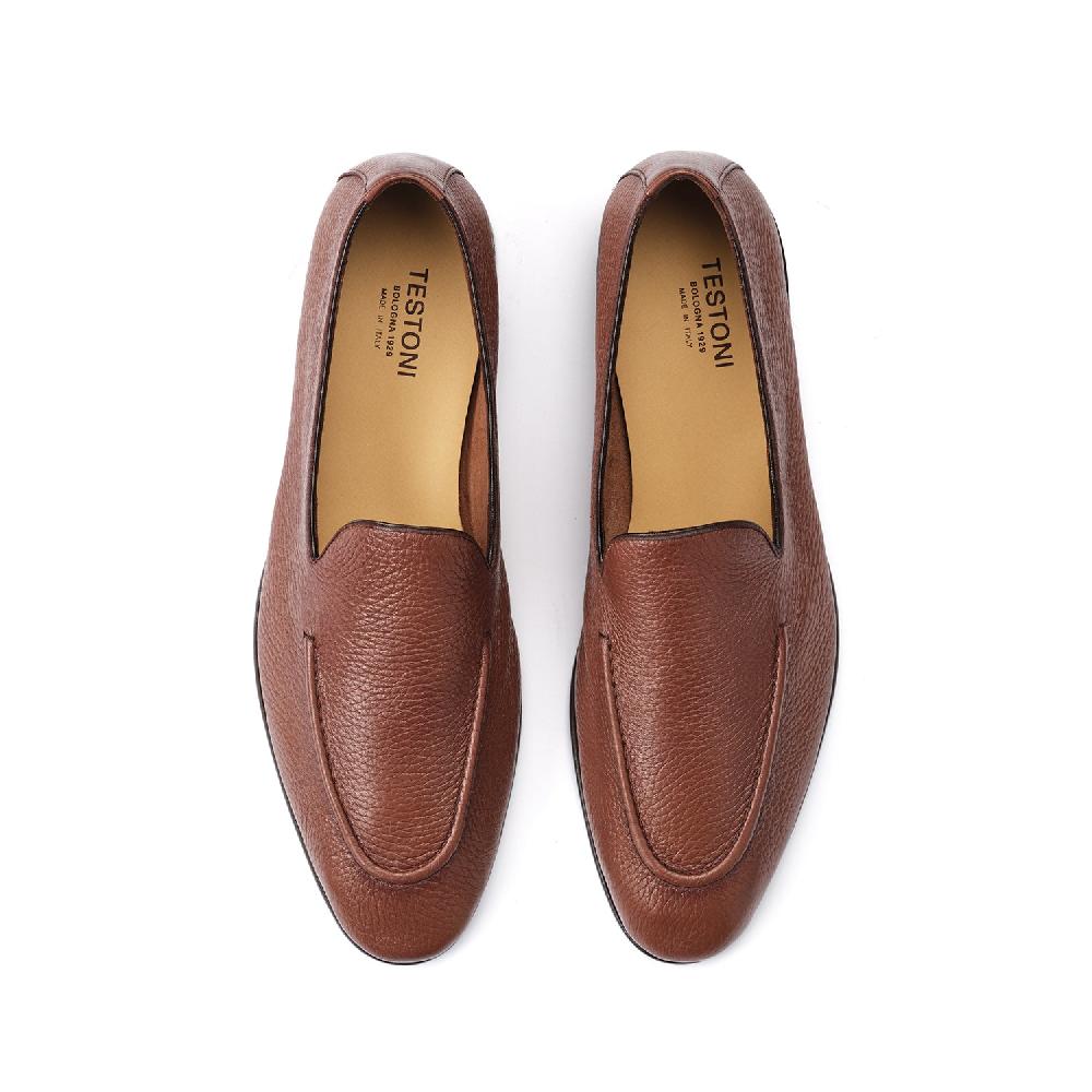 A.Testoni TAVOLARA LOAFER UNLINED DEER ° Saldi Di Fabbrica
