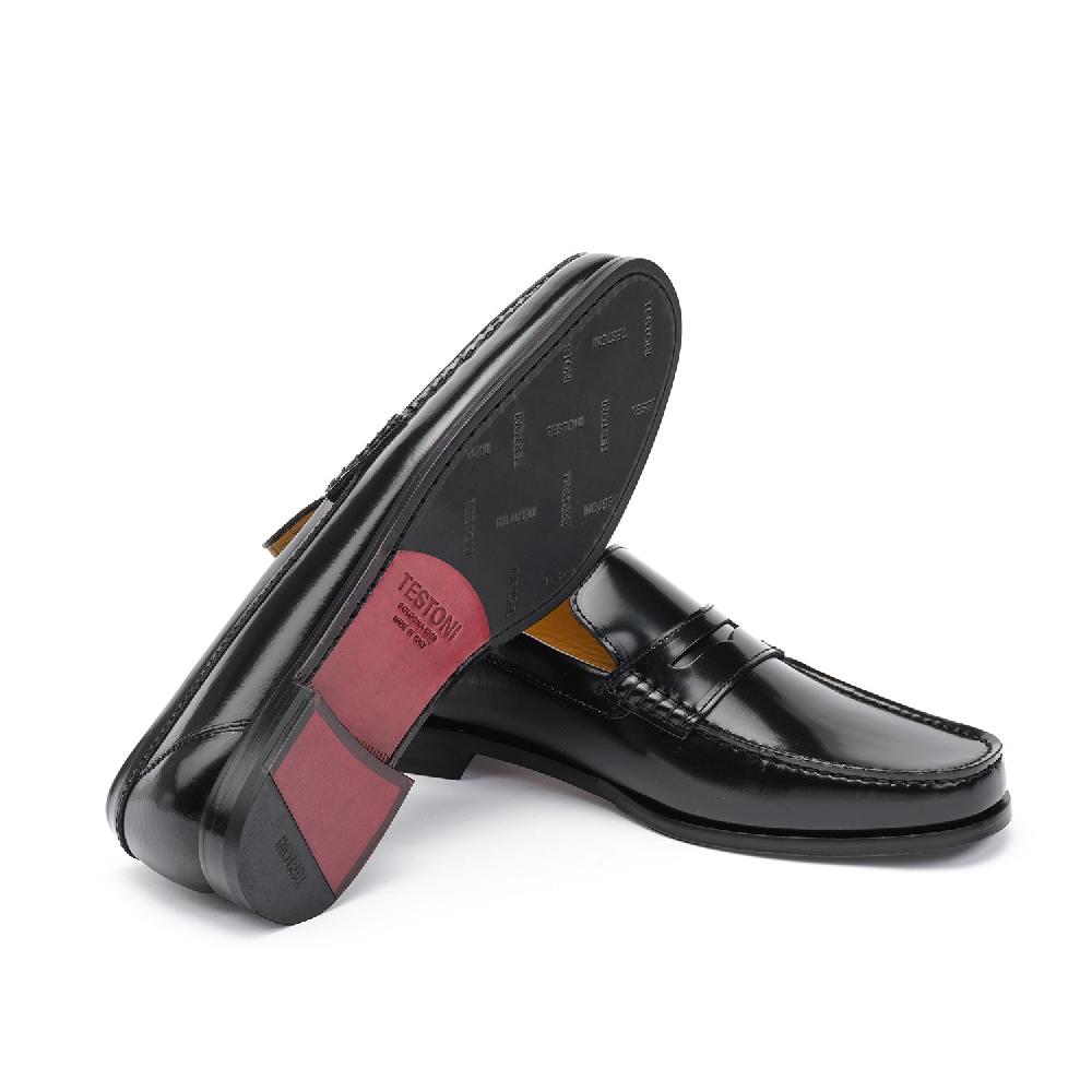A.Testoni BRACCIANO MOCS BRUSHED CALF Nuova