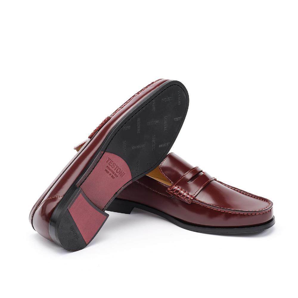 A.Testoni BRACCIANO MOCS BRUSHED CALF Moda