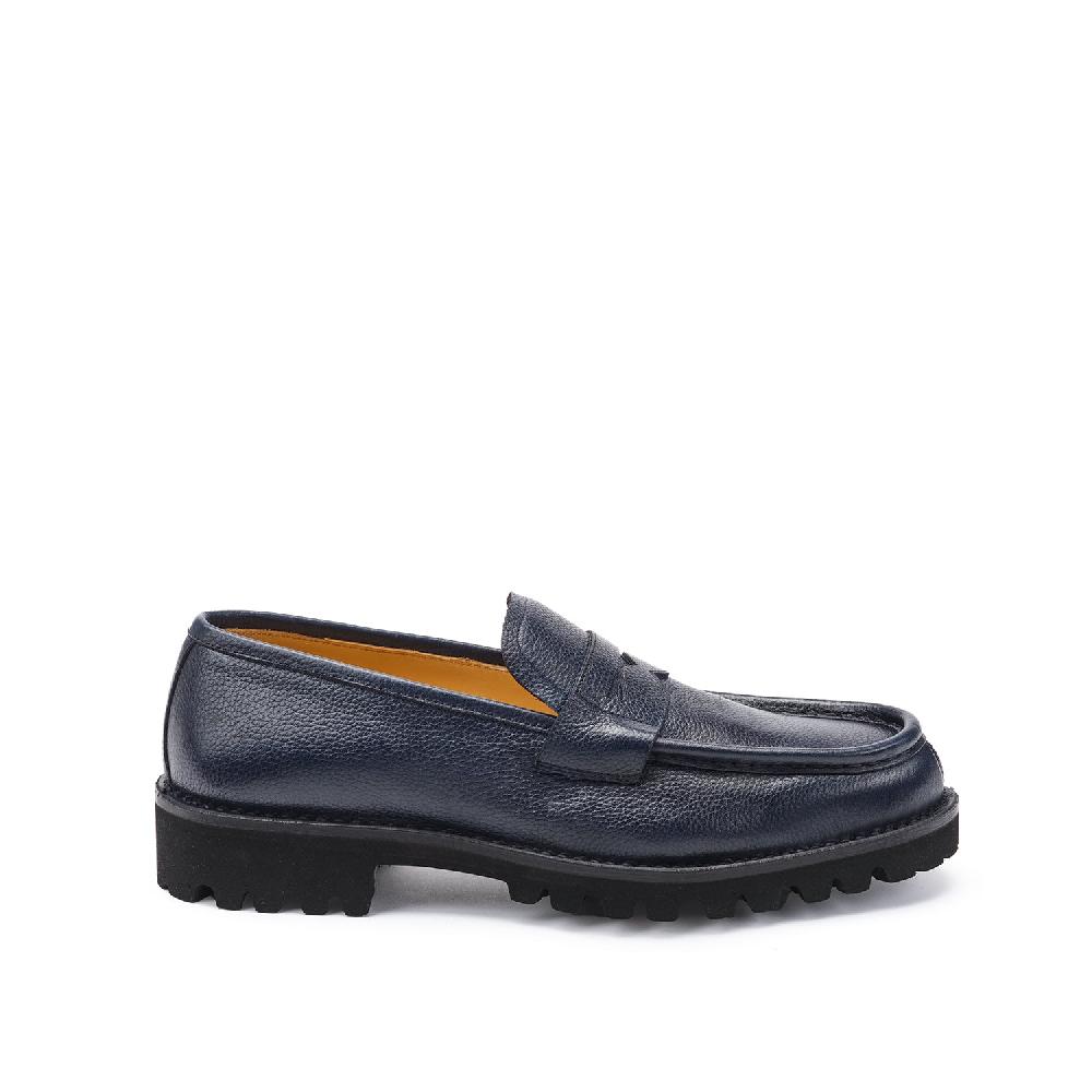 A.Testoni COURMAYEUR LOAFER GRAINED CALF Consegna Veloce