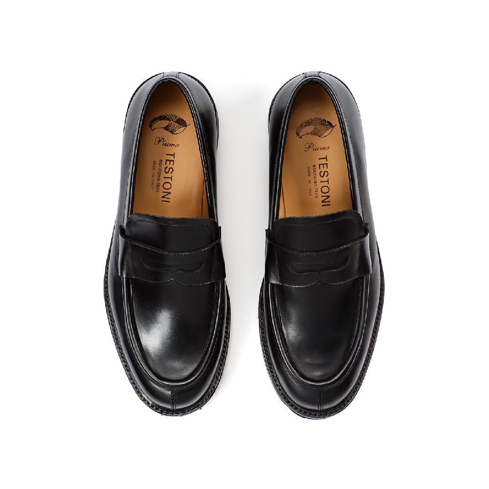 A.Testoni COURMAYEUR MOCASSINO IN PELLE Shopping Online