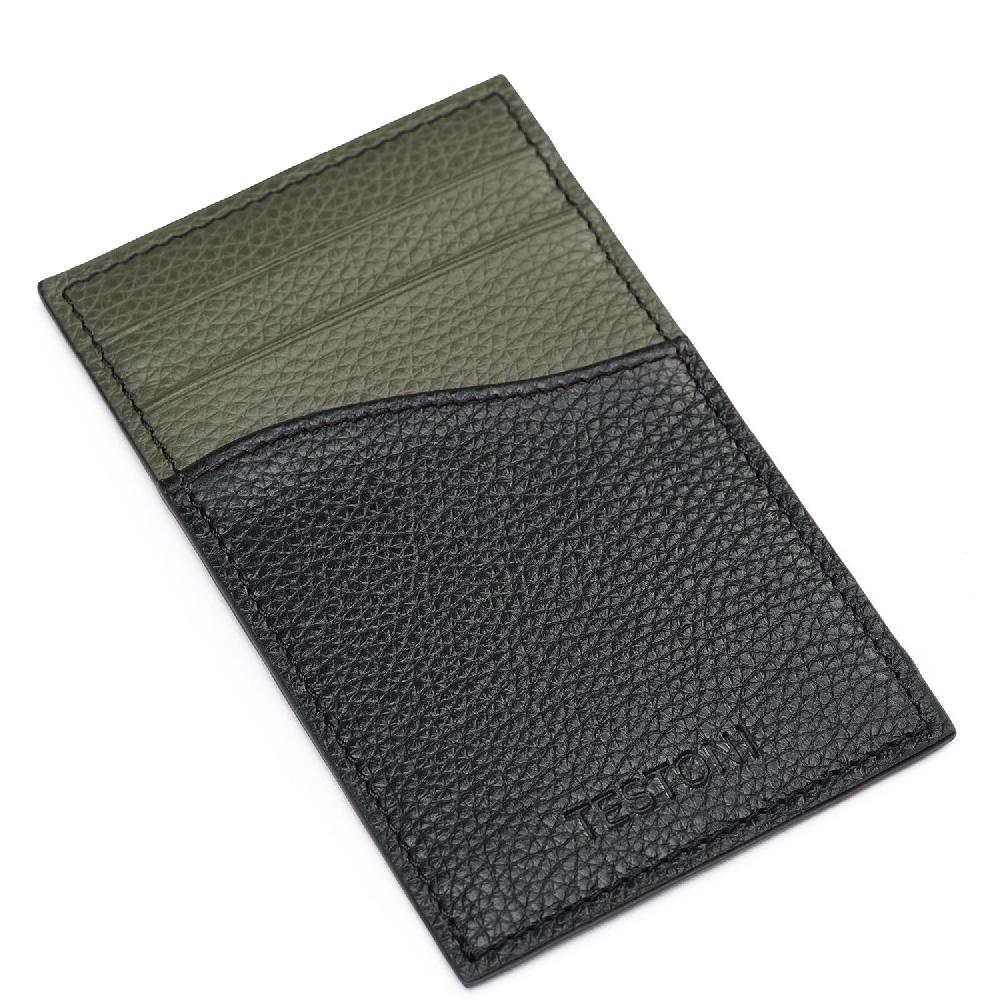 A.Testoni CREDIT CARD CASE GRAINCALF ° Sottocosto