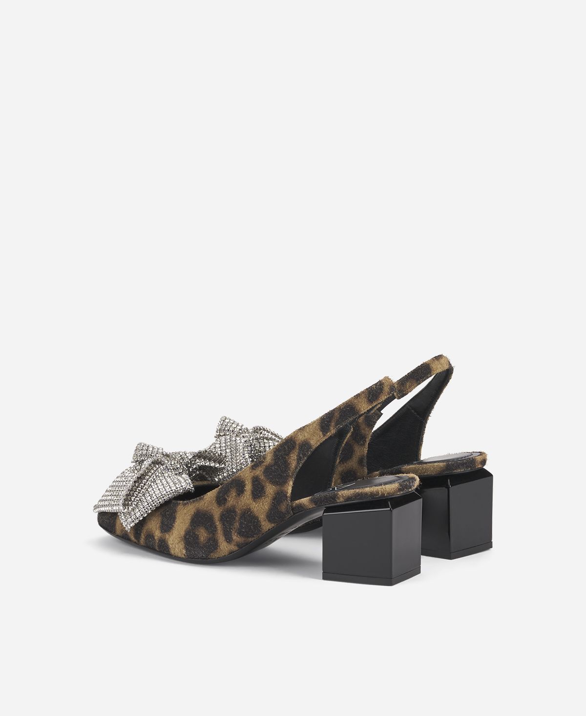 ﻿Agl Sling-back con fiocco Stampa leopard Angie Ribbon In Saldo