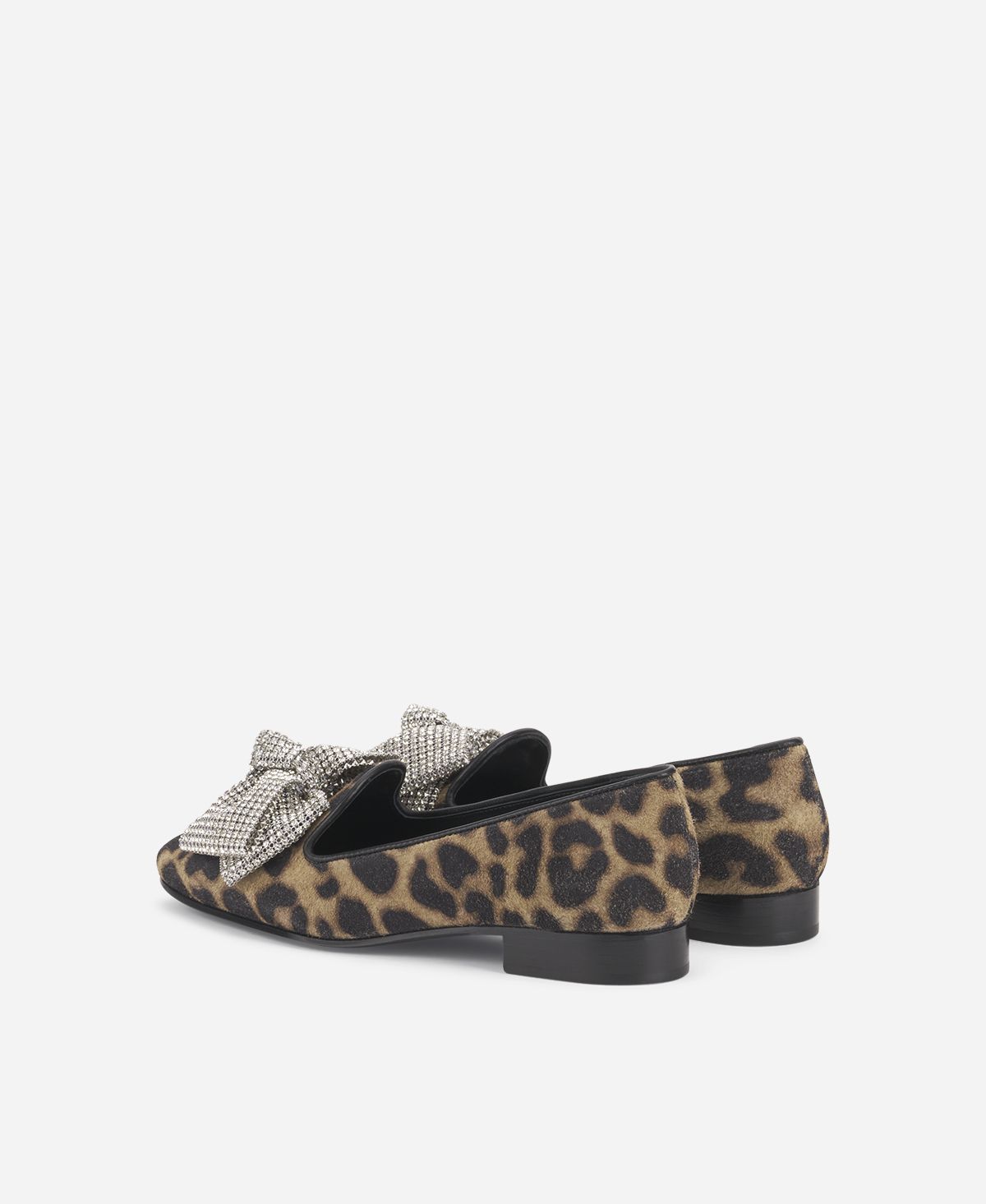 Agl Loafer con fiocco Stampa leopard Costanza Ribbon In Linea