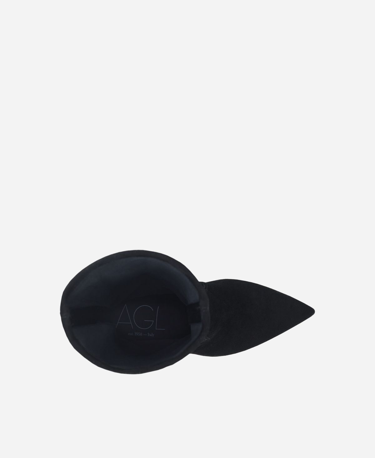 Agl Stivaletto in velour Nero LETIZIA BOOTIE Nuovo