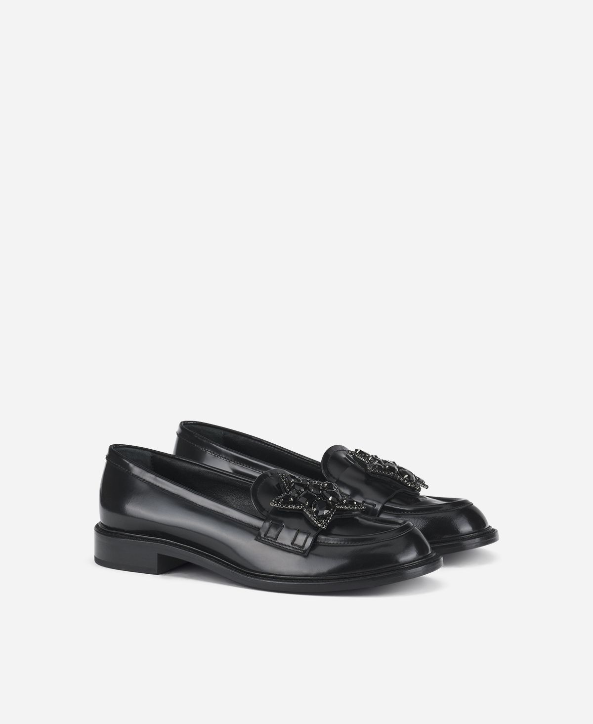 Agl Mocassino con stella Nero Olivia Star Pezzi Unici