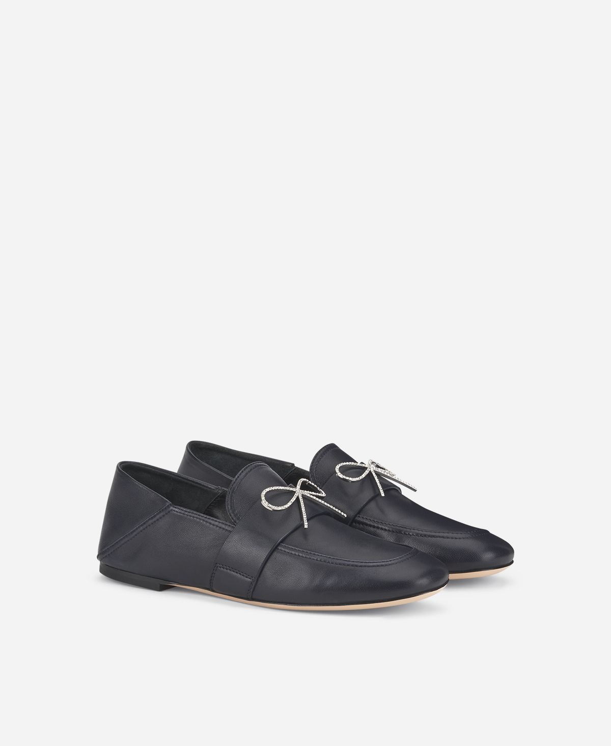 Agl Mocassino con fiocco Blu Crystal Ribbon Qualità Garantita