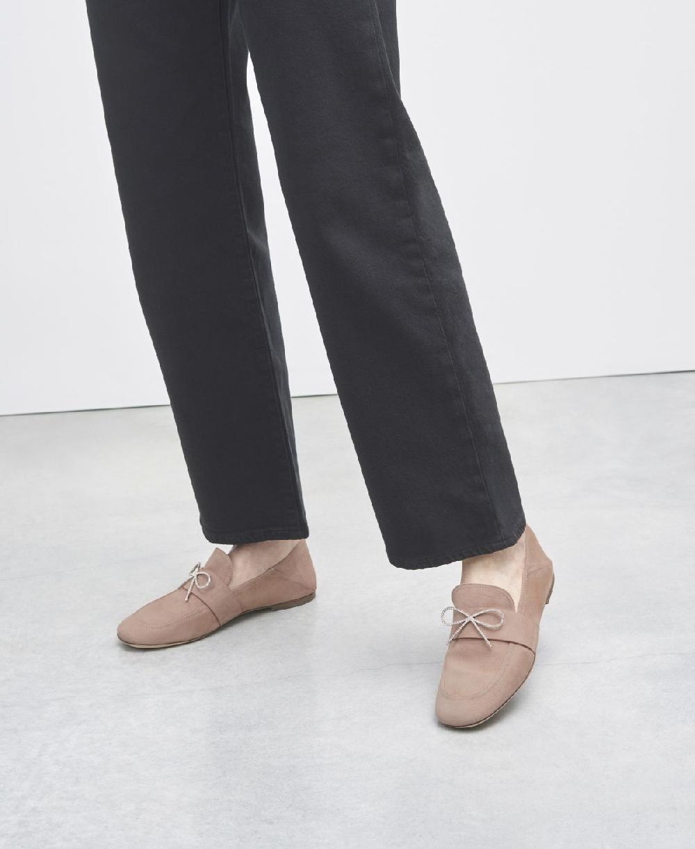 Agl Mocassino con fiocco Beige Crystal Ribbon Negozi Online
