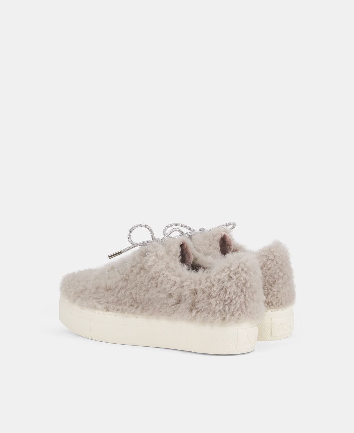 Agl Sneaker in pelliccia Crema Elda Acquista Ora