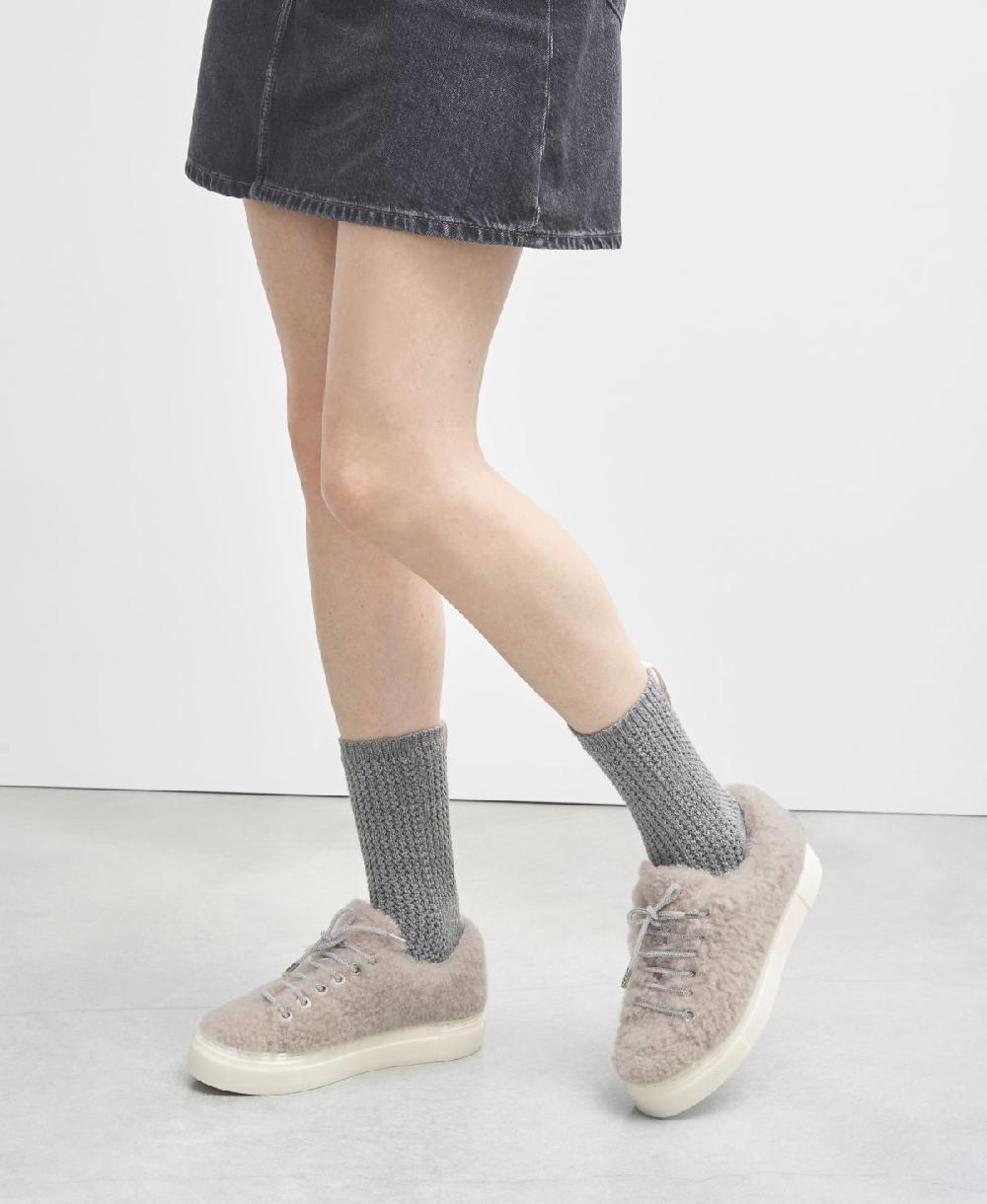 Agl Sneaker in pelliccia Crema Elda Acquista Ora