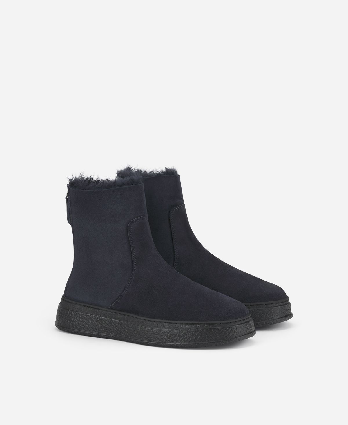 Agl Stivaletto in montone Blu Giuly Warm Prezzo Ridotto