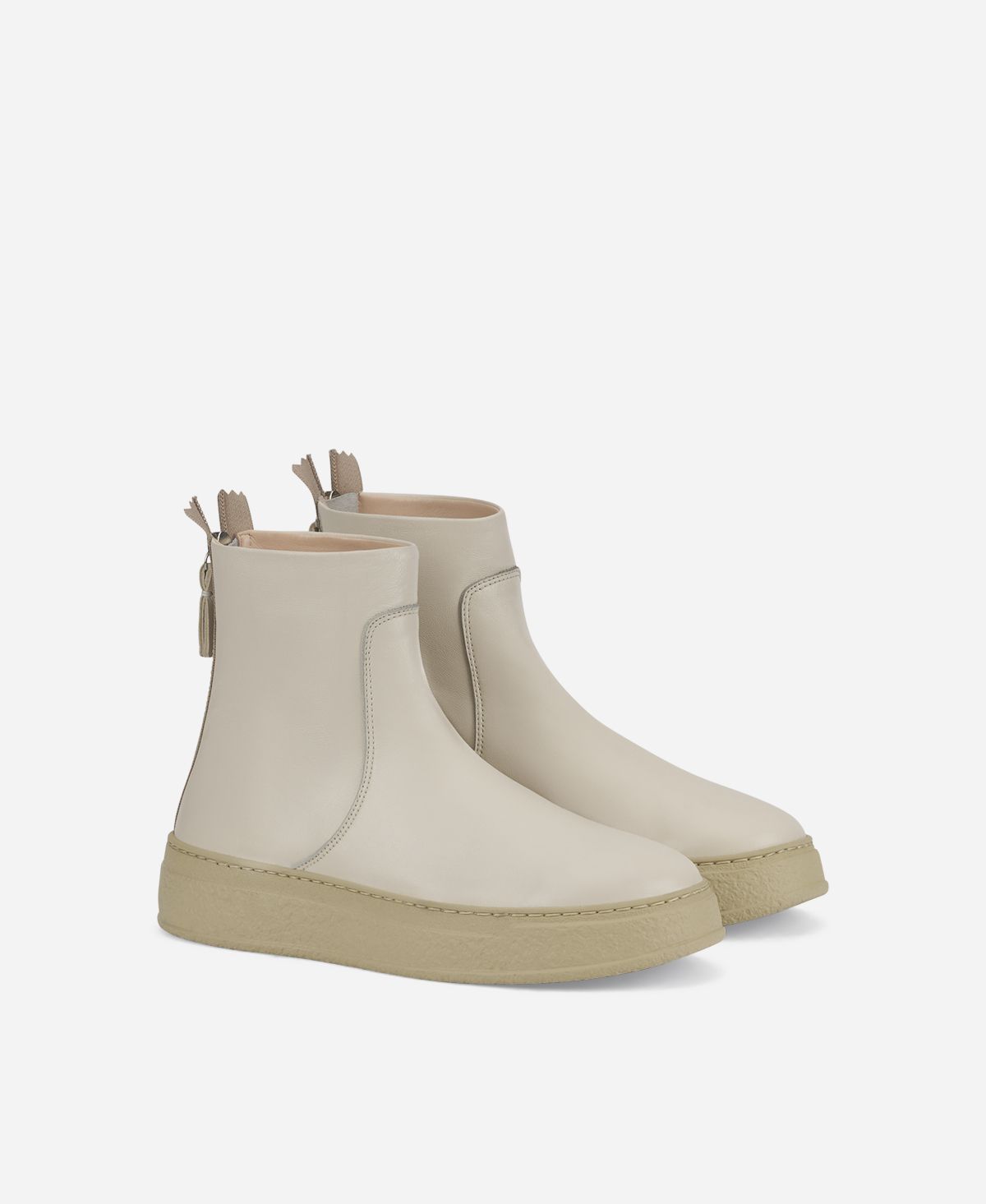 Agl Stivaletto in pelle Crema Giuly Convenienza