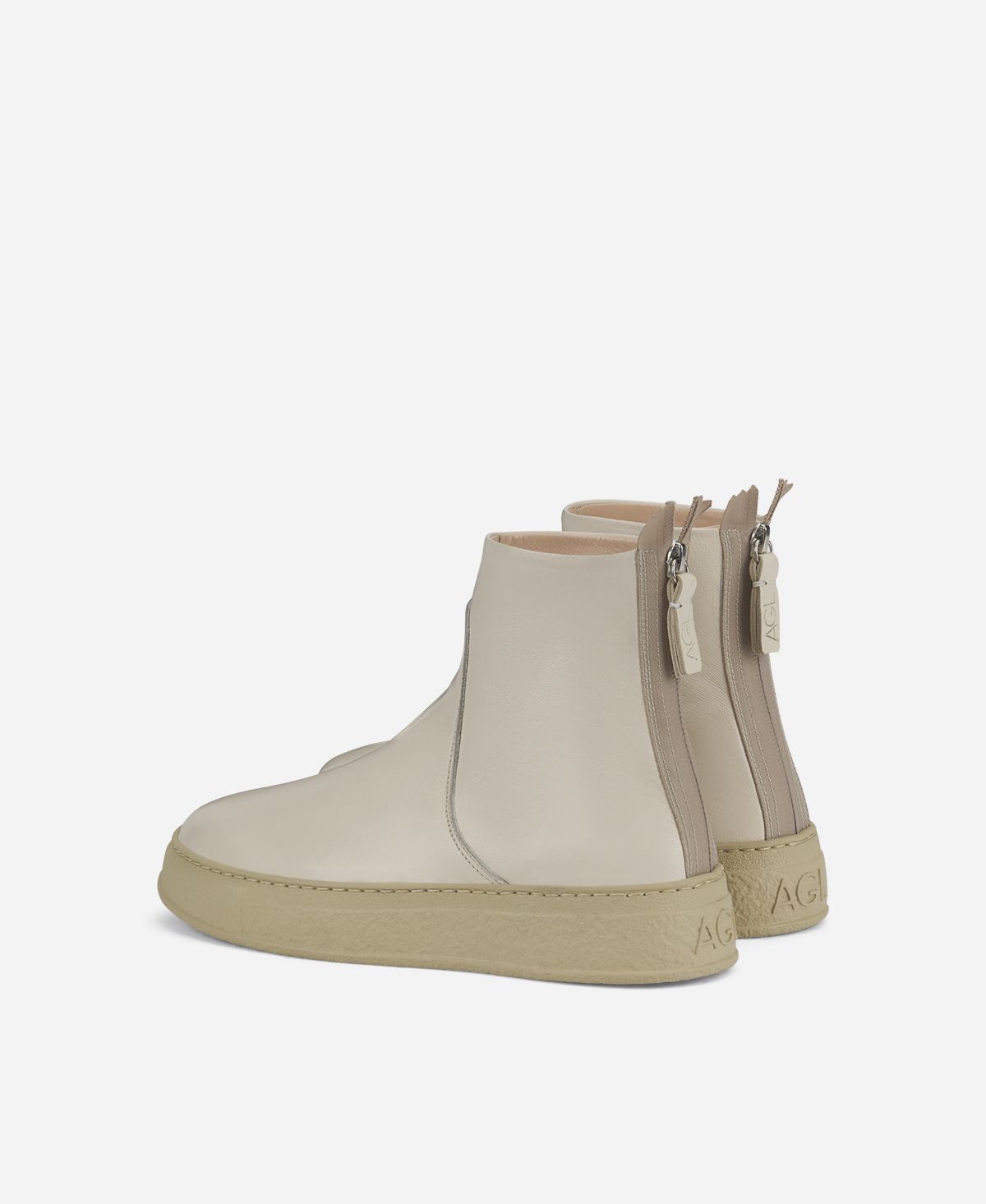 Agl Stivaletto in pelle Crema Giuly Convenienza