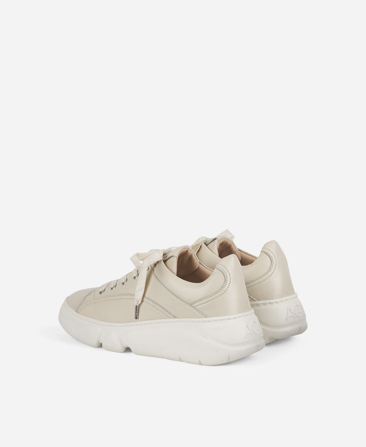 Agl Sneaker con lacci in nylon Avorio Fiona Economico