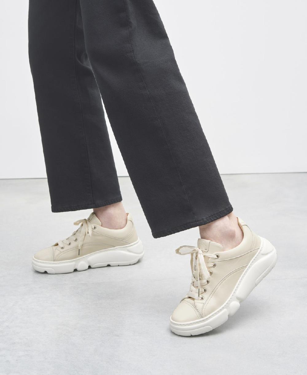 Agl Sneaker con lacci in nylon Avorio Fiona Economico