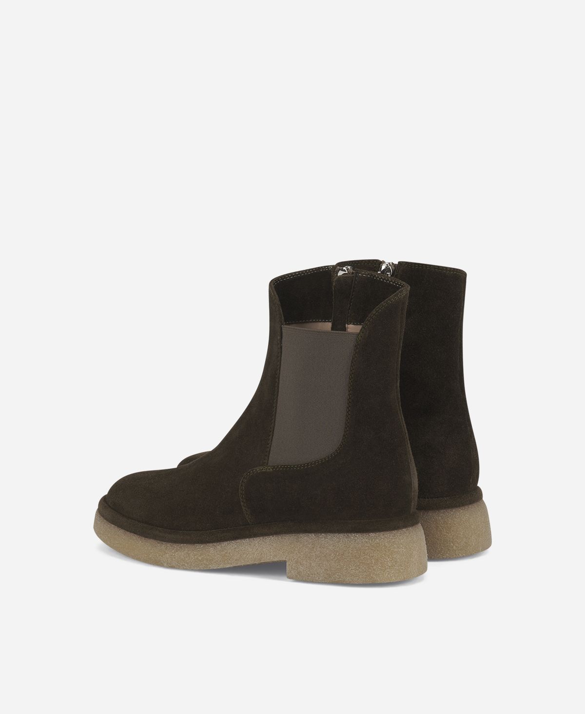 Agl Stivaletto con zip ed elastico Brown Alison R Beat In Vendita