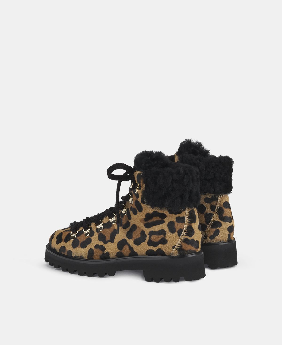 Agl Stivaletto con pelliccia Stampa leopard Goldie Mountain Offerte