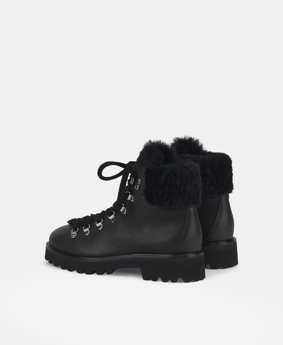 Agl Stivaletto con pelliccia Nero Goldie Mountain Vendita Calda
