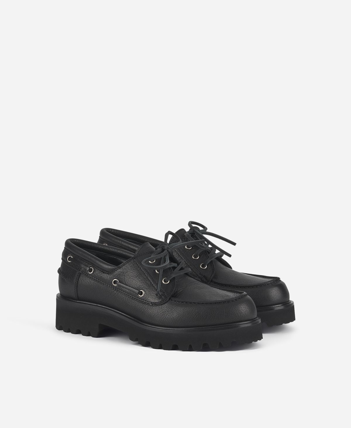 Agl Stringata in pelle Nero Goldie Barca I Più Venduti